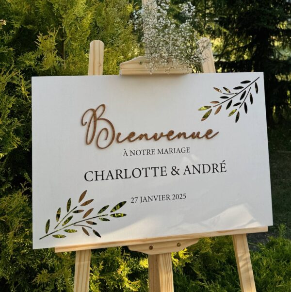 Tableau Bienvenue Mariage – Image 4