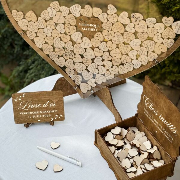 Alternative Livre d'or Mariage - Cœur – Image 4