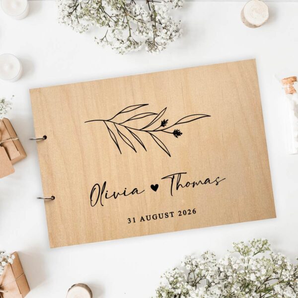 Livre d’or Mariage - Bois Rustique – Image 4