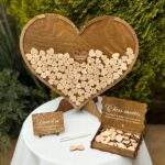 Alternative Livre d'or Mariage - Cœur Noyer