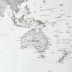 Tableau Carte du Monde - Continents Gris – Image 6