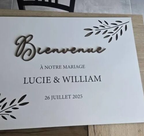 Panneau de bienvenue mariage photo review